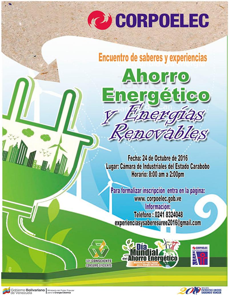 “Encuentro de Saberes y Experiencias Ahorro Energético y Energías Renovables”